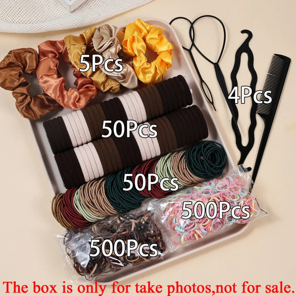 Versatile Seamless Hair Tie Set