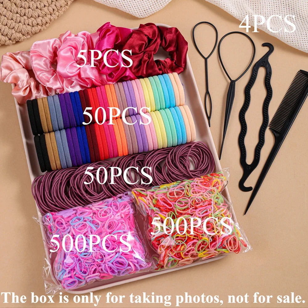 Versatile Seamless Hair Tie Set
