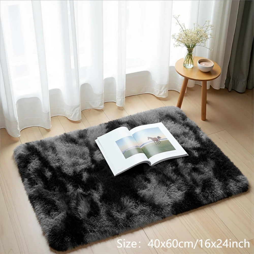 Tie-Dye Plush Area Rug