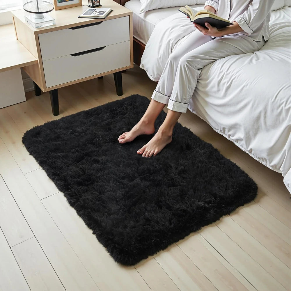 Tie-Dye Plush Area Rug