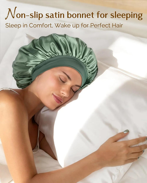 Double Layer Satin Sleep Bonnet