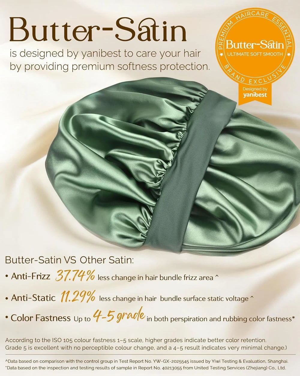 Double Layer Satin Sleep Bonnet