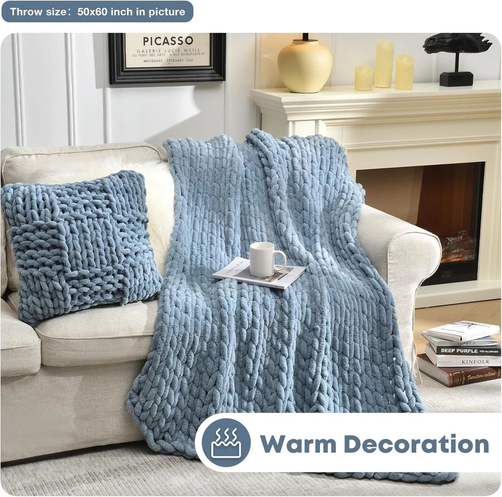 Chunky Chenille Throw Blanket