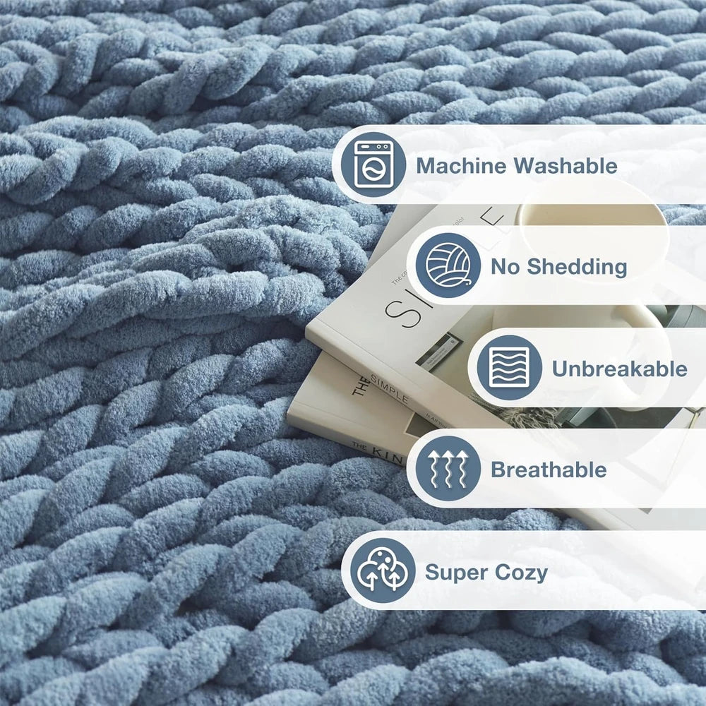 Chunky Chenille Throw Blanket