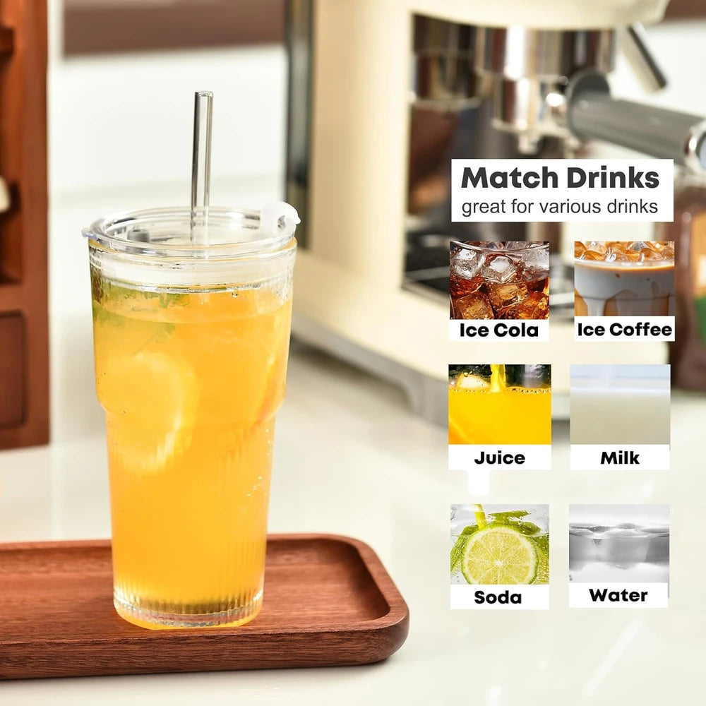 Ribbed Glass Tumbler Set