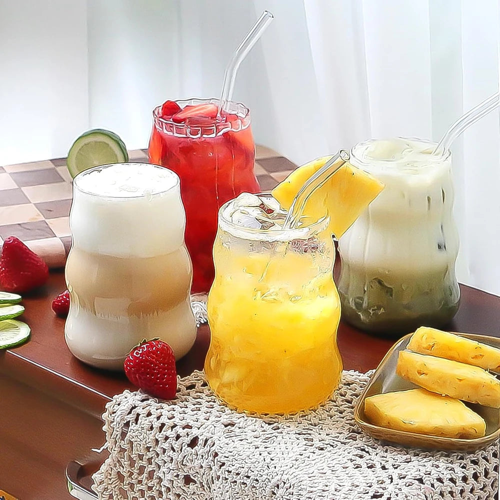 Ribbed Glassware Set