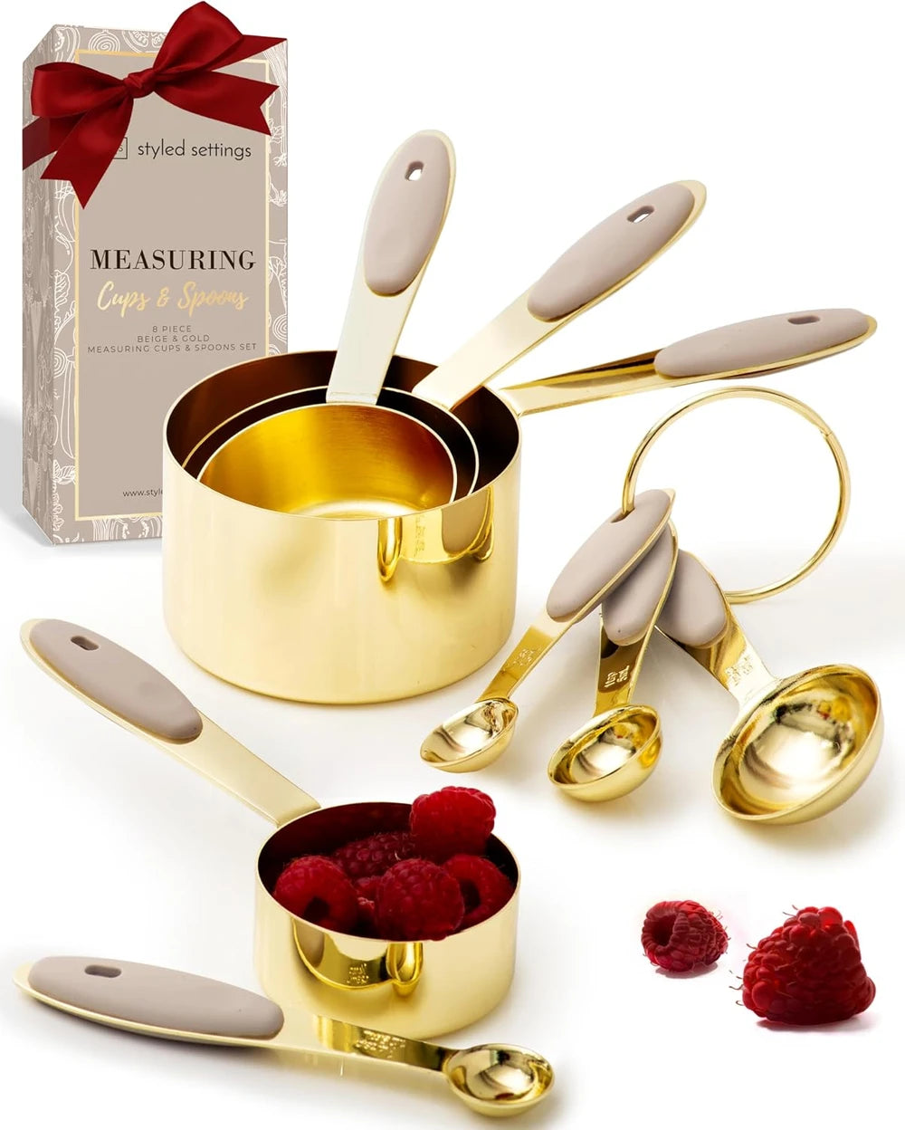 Gold Silicone Measuring Set