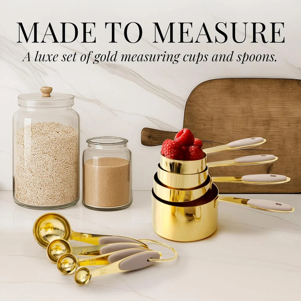 Gold Silicone Measuring Set