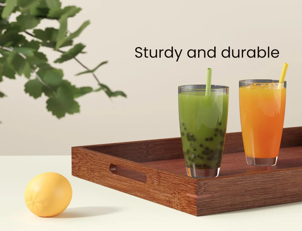 Fibogollo Bamboo Serving Tray Set
