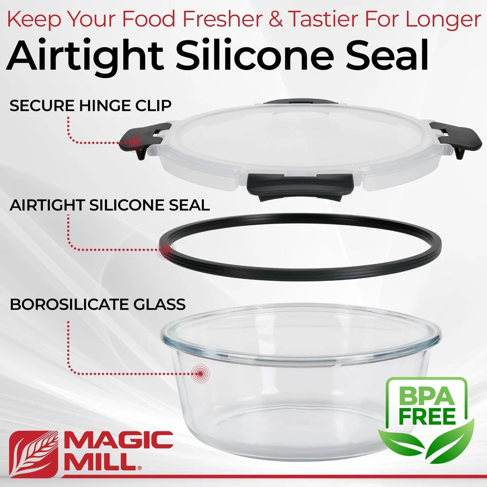 Magic Mill Borosilicate Glass Food Storage Set