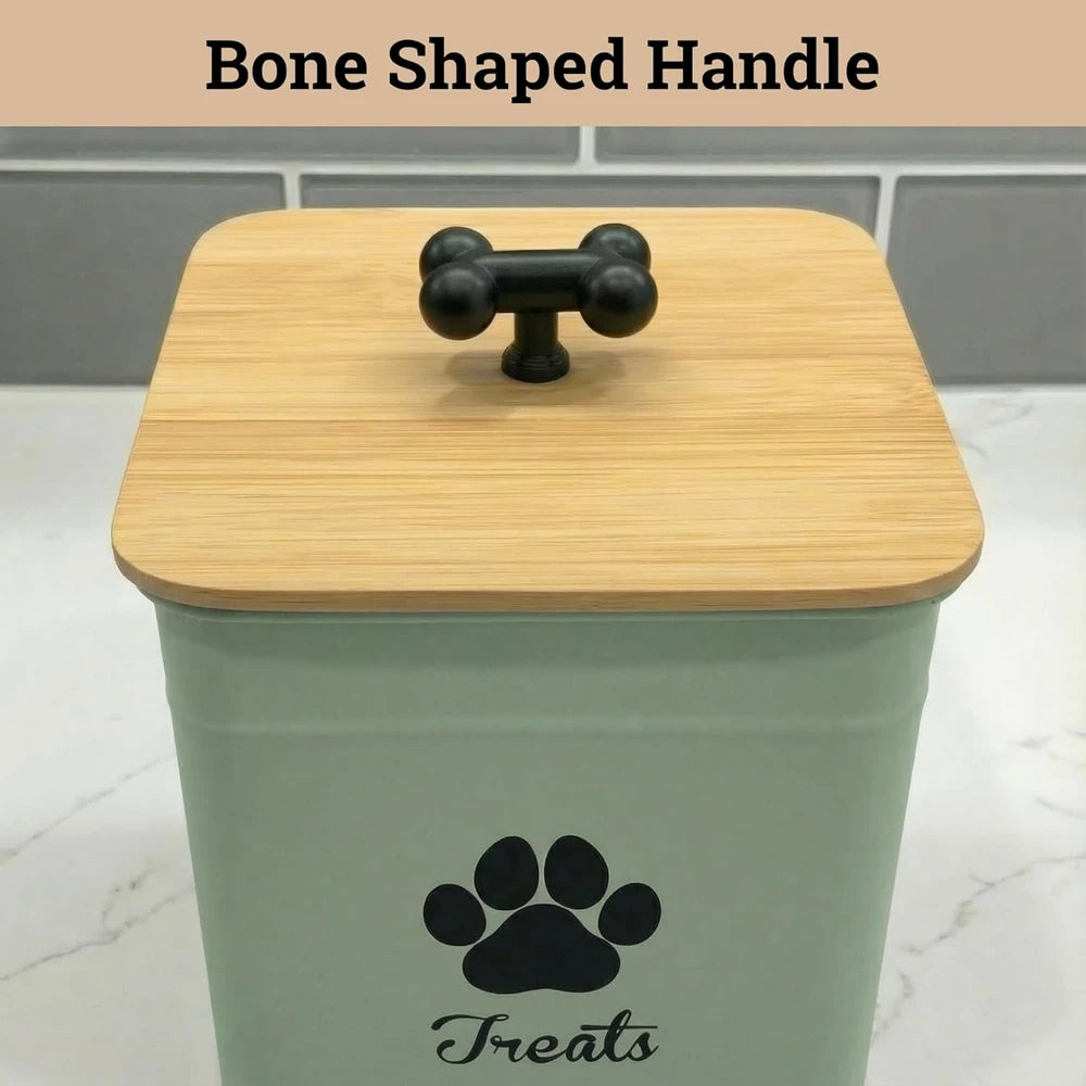 Airtight Iron Pet Treat Canister