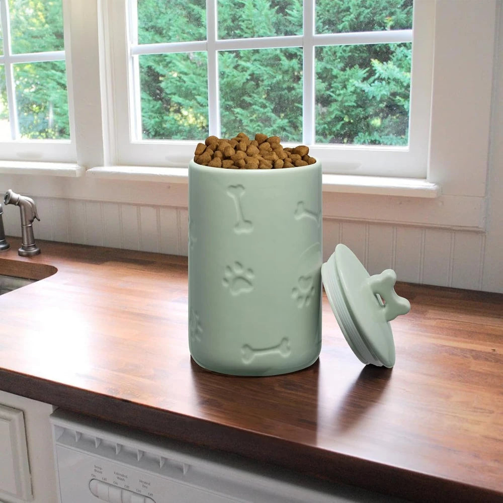Airtight Ceramic Dog Treat Jar