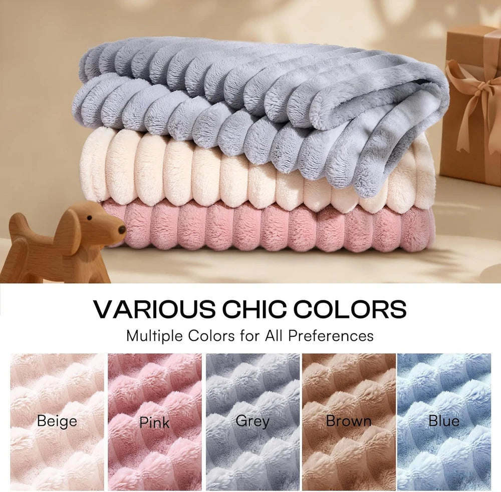 LinenLux Flannel Pet Blanket Set