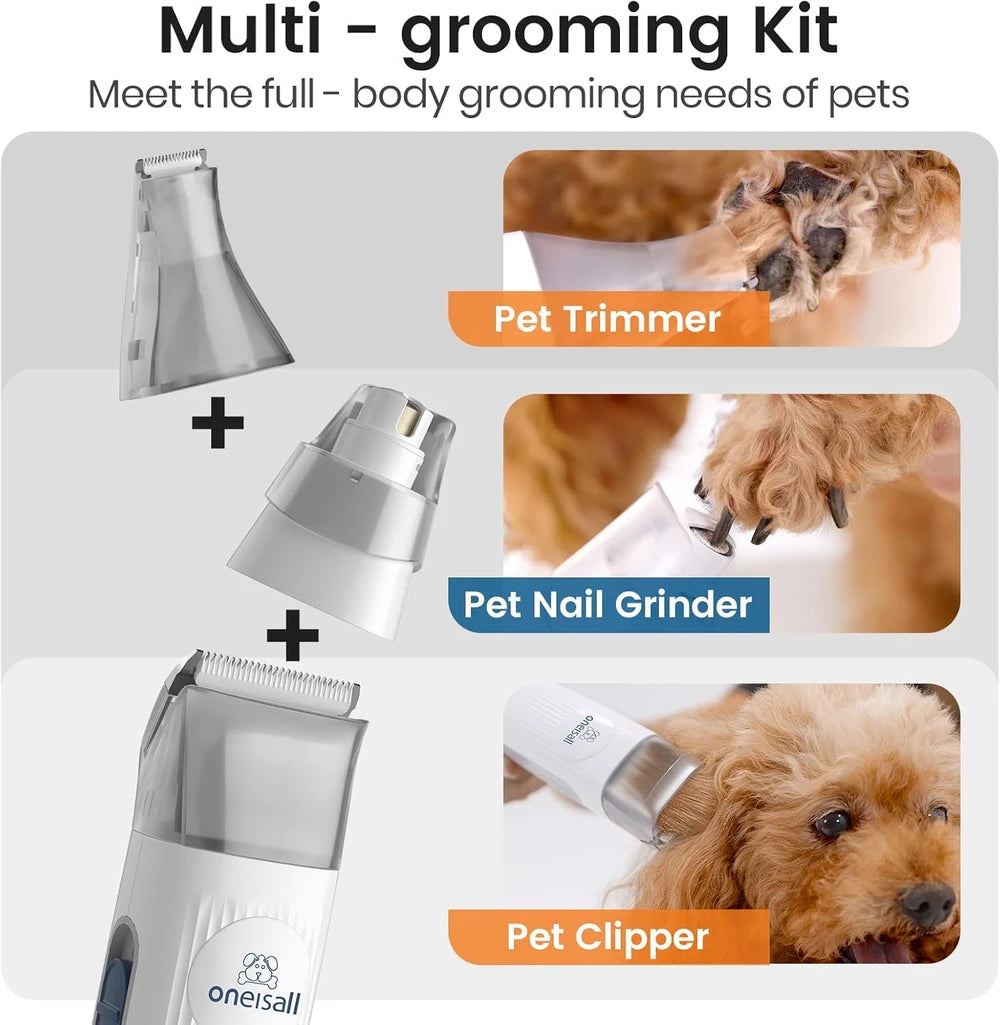 Oneisall Pet Grooming Vacuum Kit