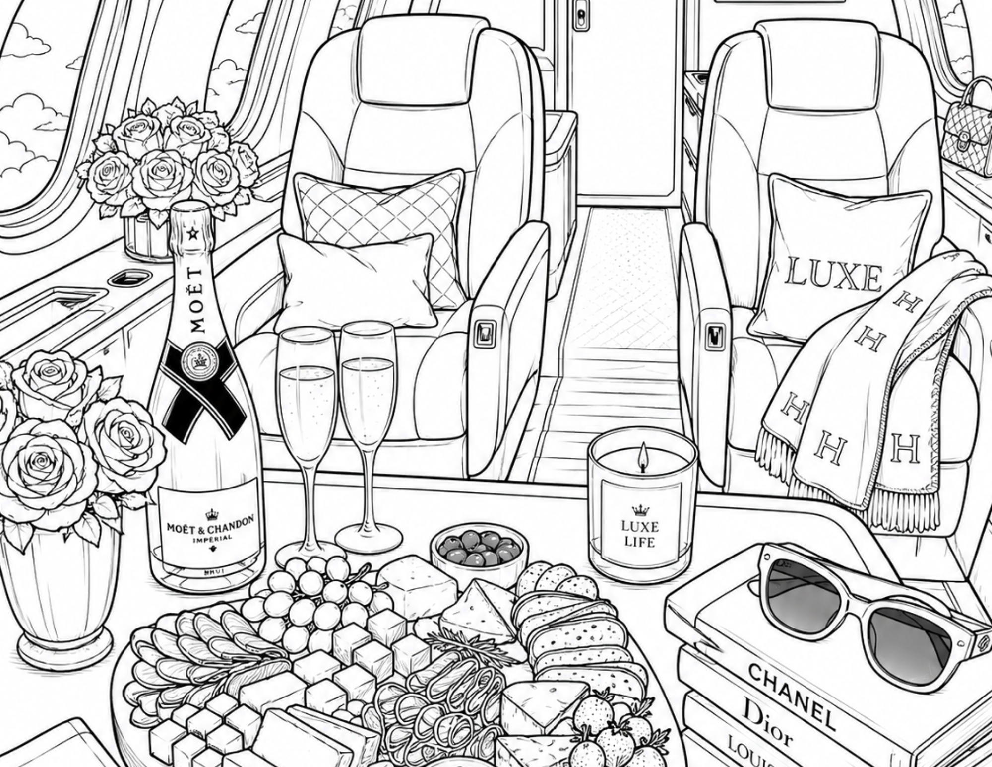 Luxe Coloring Page
