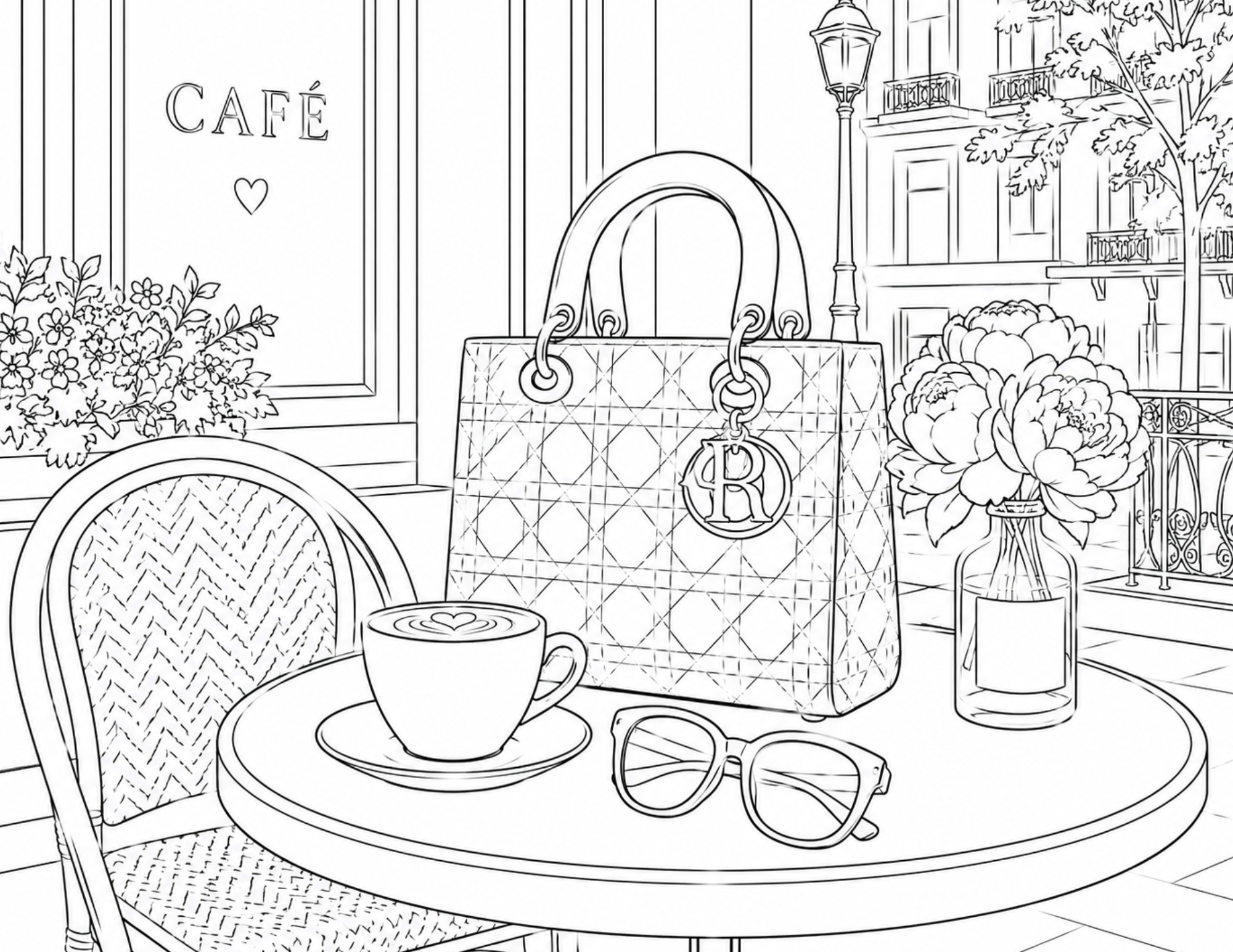 Luxe Coloring Page