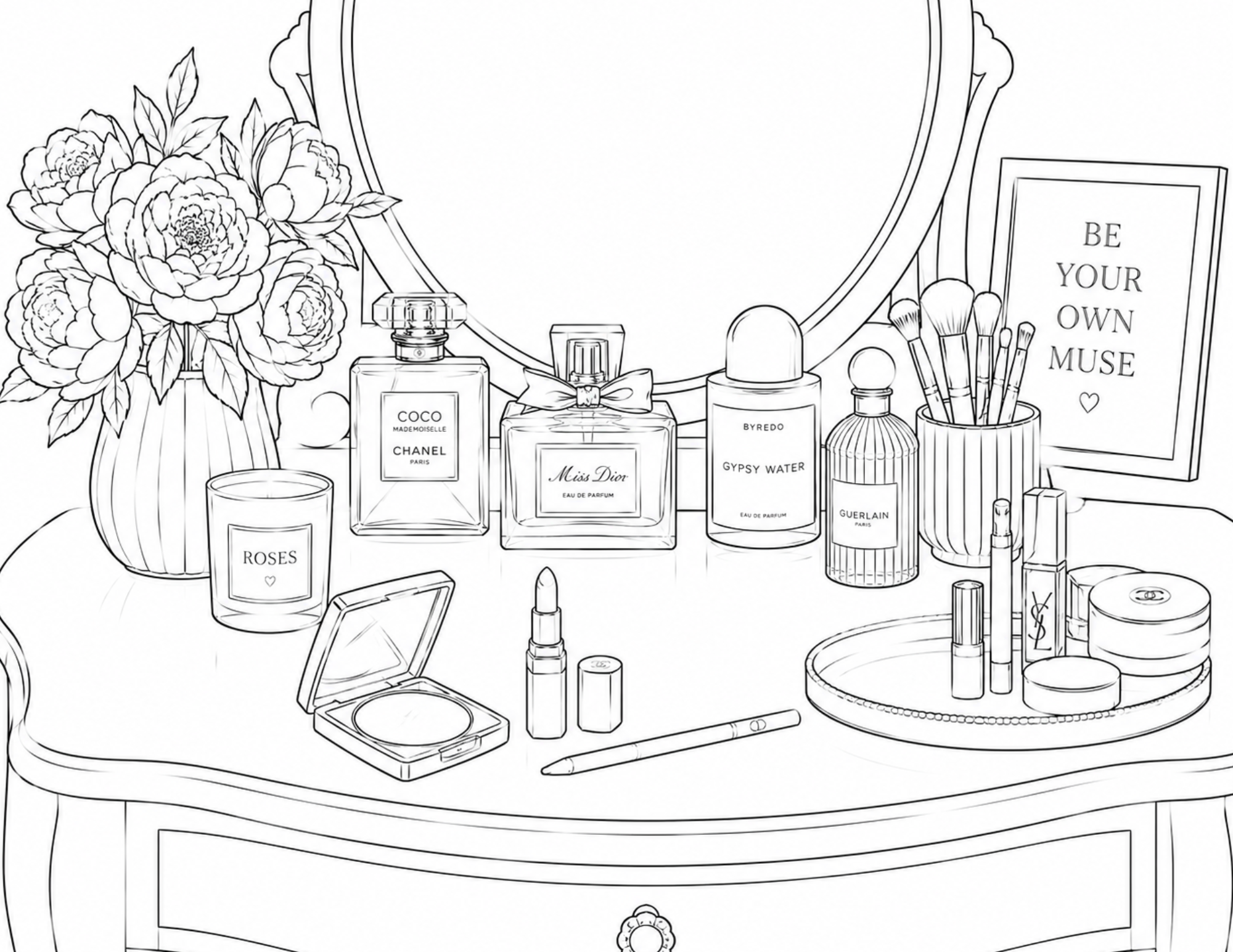 Luxe Coloring Page