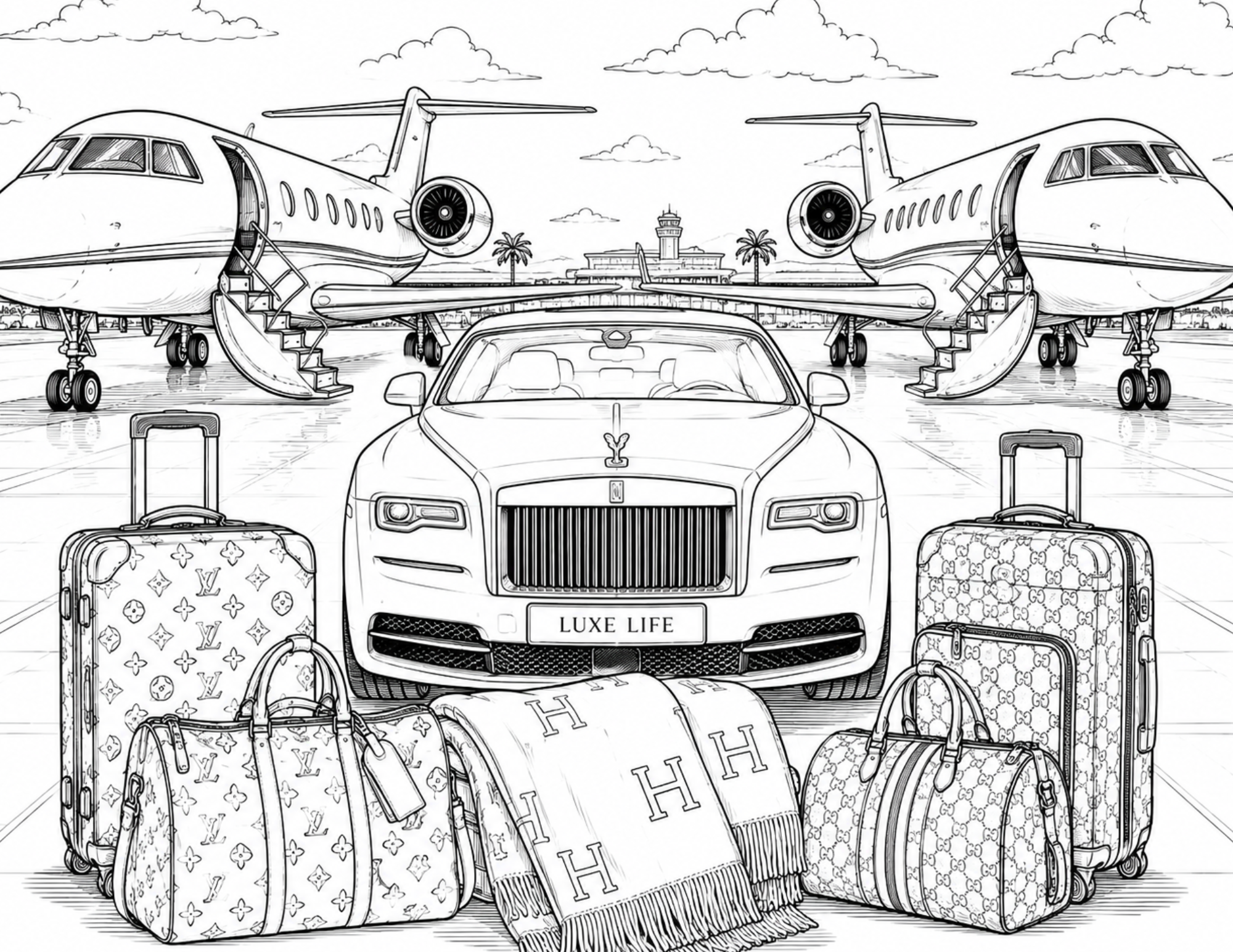 Luxe Coloring Page