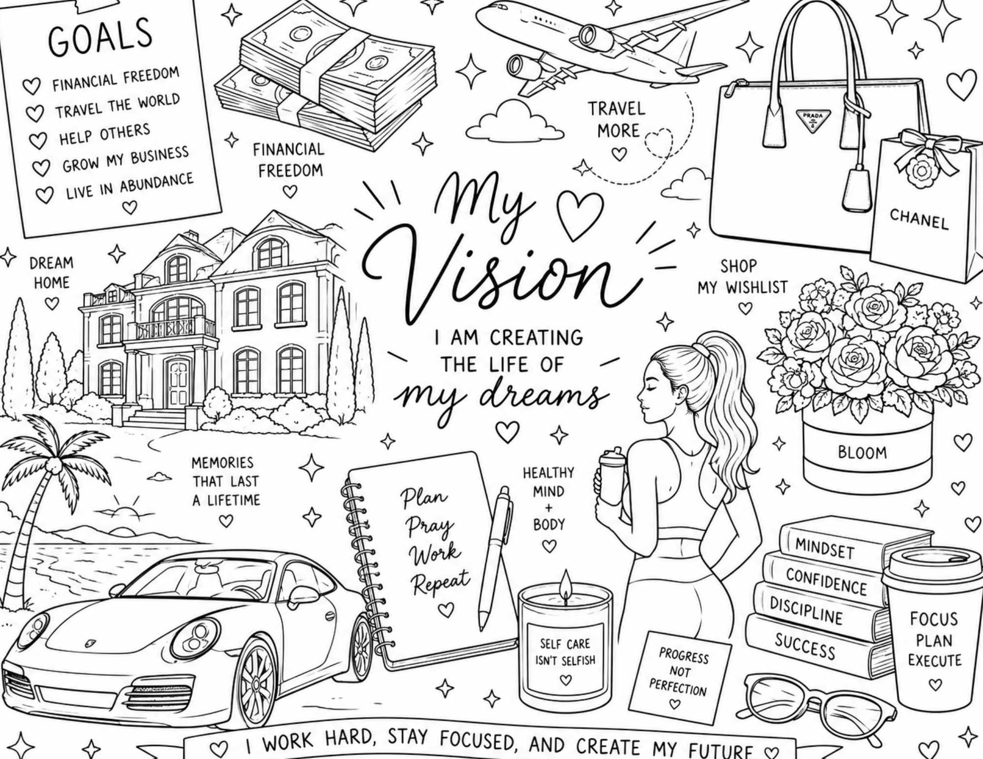 Luxe Coloring Page