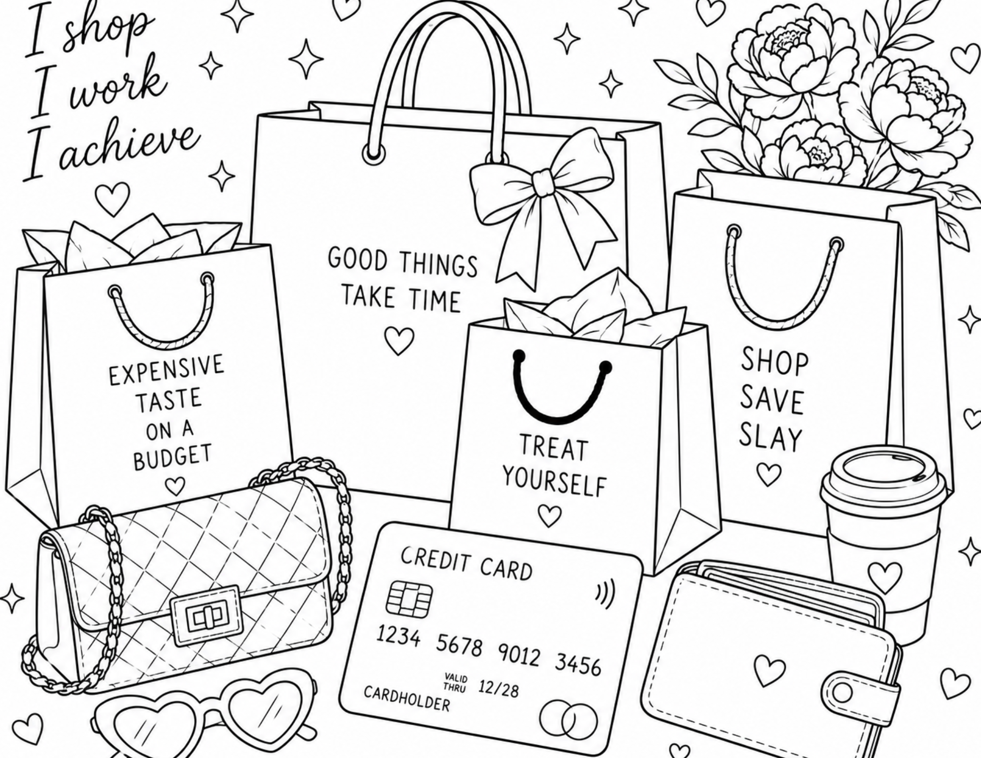 Luxe Coloring Page